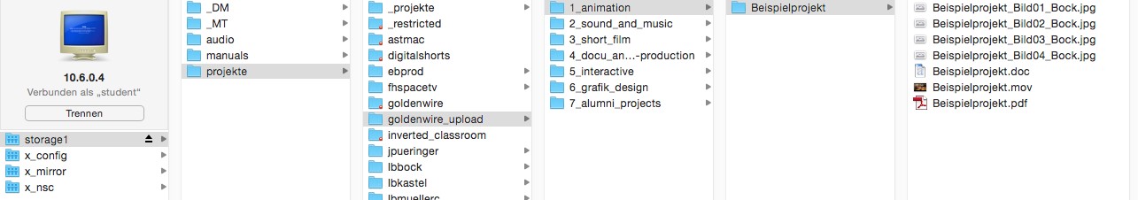 Beispiel einer Abgabe